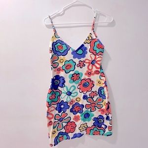 Vintage Flower Mini Dress